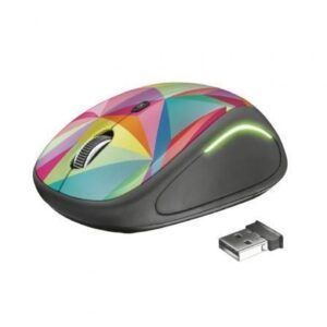 Raton Trust Yvi Fx Rf Inalambrico Optico 1600Dpi Ambidextro Multicolor 22337