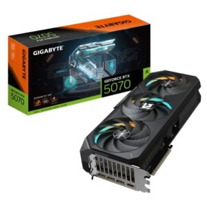 GIGABYTE GeForce RTX 5070 Ti GAMING OC 16G Tarjeta Gráfica - 16GB GDDR7, 256 bits, PCI-E 5.0, XXXX MHz Core Clock, 3 x DP 2.1a, 1 x HDMI 2.1b, NVIDIA