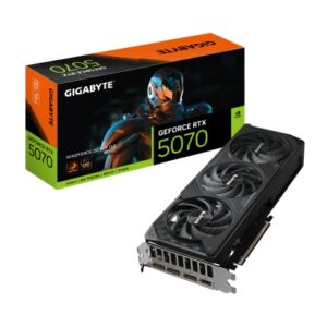 GIGABYTE GeForce RTX 5070 WINDFORCE OC SFF 12G Tarjeta Gráfica - 16GB GDDR7, 256 bits, PCI-E 5.0, XXXX MHz Core Clock, 3 x DP 2.1a, 1 x HDMI 2.1b, NV