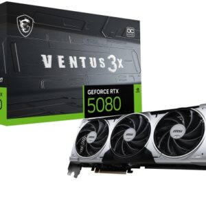 MSI VENTUS GEFORCE RTX 5080 16G 3X OC PLUS tarjeta gráfica NVIDIA 16 GB GDDR7
